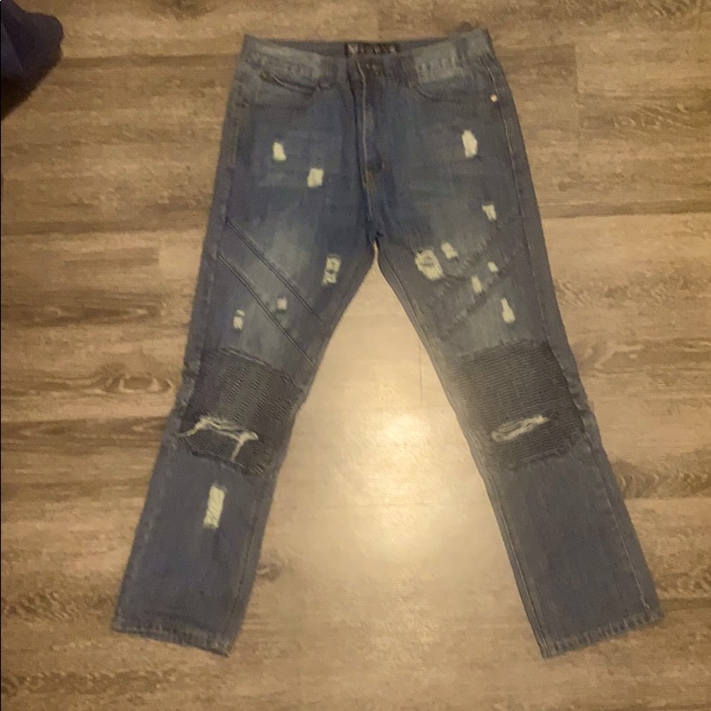 Embezzled dime jeans